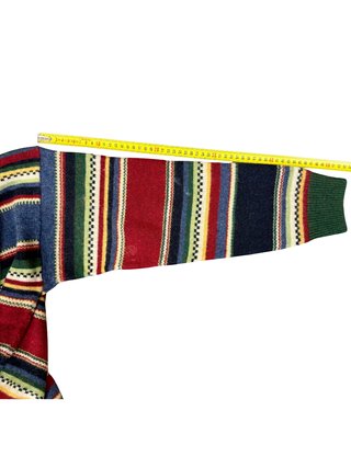 Jersey rayas multicolor lana merino hombre L