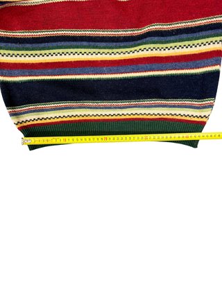 Jersey rayas multicolor lana merino hombre L