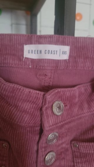 Pantalón pana rosa Green Coast XXS