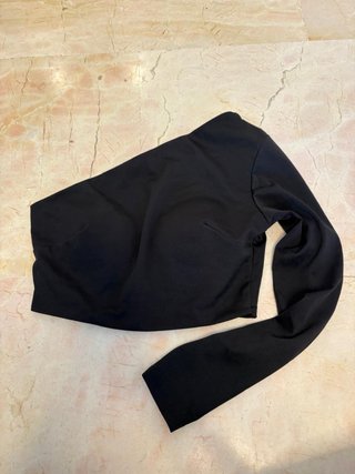 Top negro lycra talla única