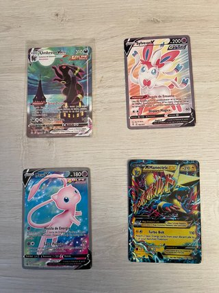 Conjunto de 4 Cartas Pokémon Proxie