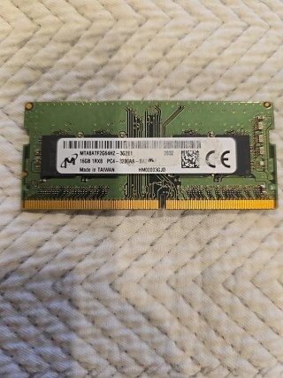 16GB Micron DDR4 3200MHz SODIMM RAM