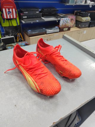 Zapatillas Fútbol Puma Ultra Roja/Amarilla