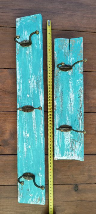 Set 2 Percheros de Pared Vintage