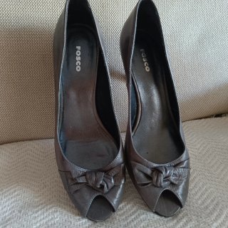 Zapatos de piel grises FOSCO