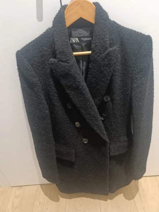 Abrigo Zara Negro Talla M