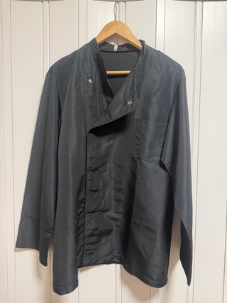 Camisa camarero transpirable negra