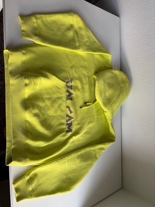 Sudadera Volcom verde y amarilla M