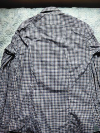 Camicia Berkeley a quadri blu e bianchi