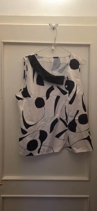 Blusa donna con stampa astratta