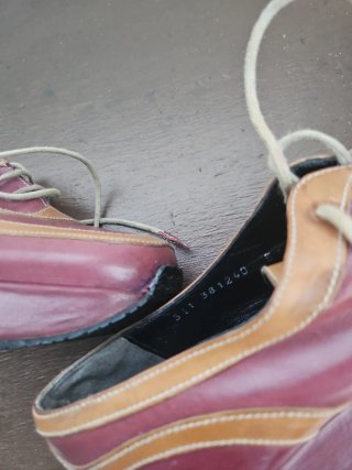 Zapatos piel,  bicolor estilo clásico
