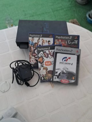Console PlayStation 2 Nera + Giochi + controller, cavo
