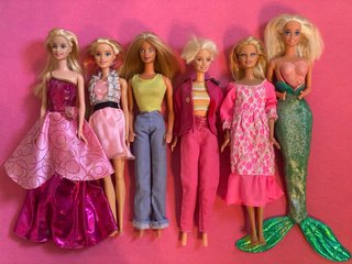 Lote de 6 Barbies