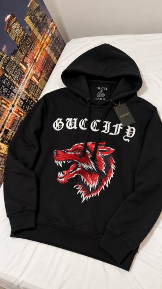 Sudadera Gucci Guccify Wolf Negra