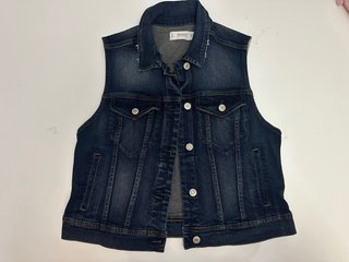 Chaleco vaquero Mango azul