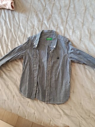 Camisa cuadros niño 3 años marca Benetton