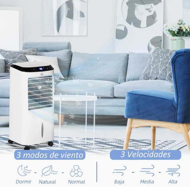 Enfriador de Aire Portátil 10L 60W