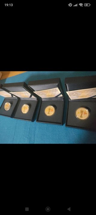 Pack 4 Monedas España Plata Campeones del Mundial