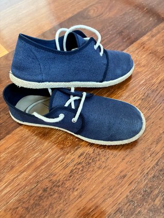 Zapatos niño rafia azul marino T. 36