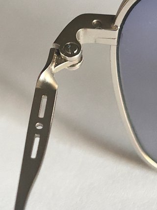 Gafas aviador metal ultrafinas acero satinado