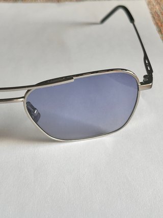 Gafas aviador metal ultrafinas acero satinado