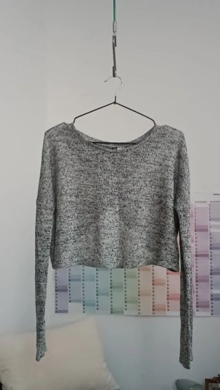 Jersey punto fino gris M