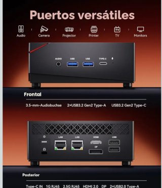 Mini PC NiPoGi Ryzen 7 7730U 32GB 512GB PRECINTADO