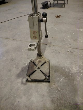 Pie de columna para taladro