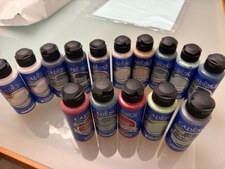 Set de 15 Pinturas Cadence Hybrid Glitter