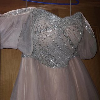 Vestido de fiesta con pedrería Shein