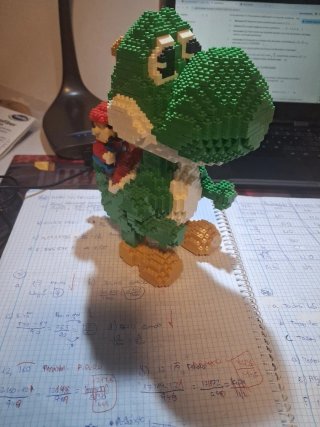 Muñeco Yoshi y Mario Lego 30 cm