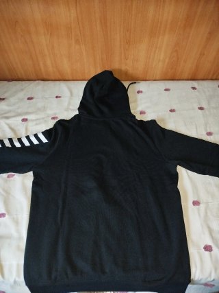 Sudadera Polinesia Negra con Capucha Talla M