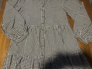 Vestido de cuadros vichy manga larga