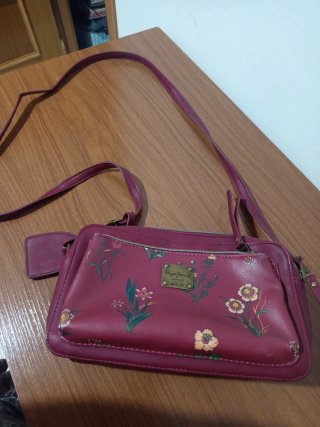 Bolso Pepe Jeans floral morado