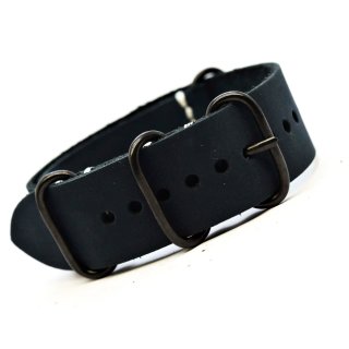 Correa de reloj estilo NATO negra