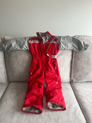Buzo de Esquí Rojo y Gris talla 6 años