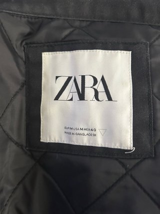 Chaqueta Zara Negra Cremallera