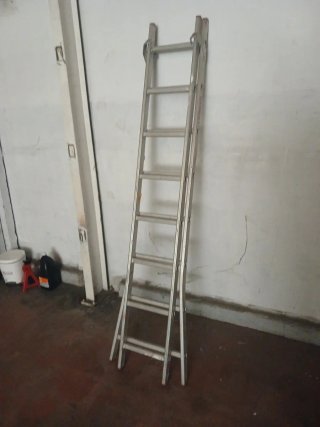 Escalera aluminio 2 tramos