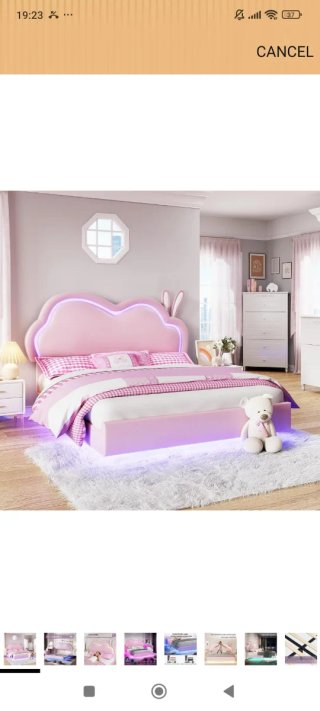Cama Infantil 90cm con Luces LED