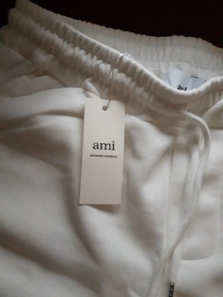 Pantalón corto Ami Paris blanco