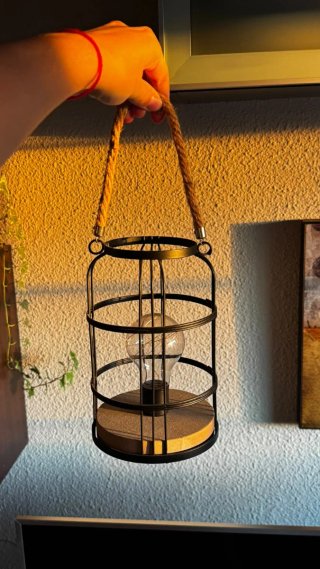 Luz decorativa tipo farol