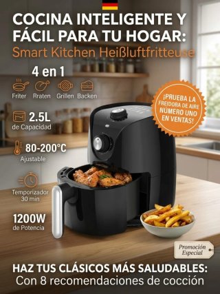 Freidora de Aire Smart Kitchen 2.5L
