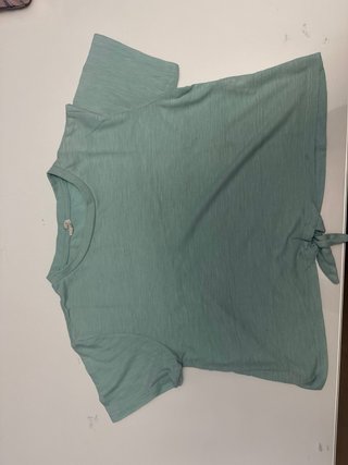 Camiseta corta turquesa