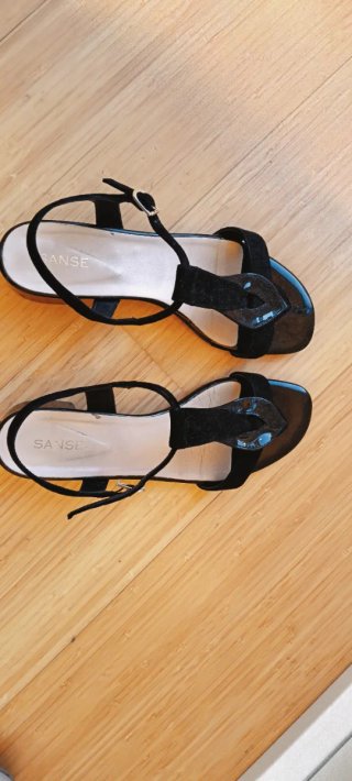 Sandalias SANSE charol negras