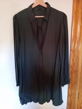 Vestido camisero verde