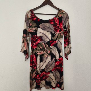 Vestido Corto Estampado Tropical Martino Martini L