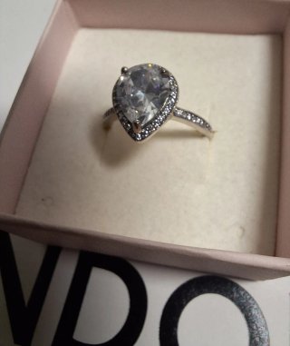 Anillo Pandora Corazón Circonita Talla 54