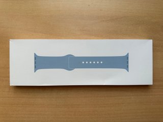 Apple Watch 45mm. Light Blue Sport Band S/M