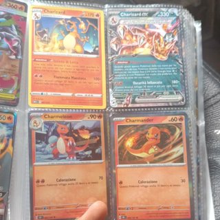 Lotto Carte Pokémon Charizard Charmander Charmeleo