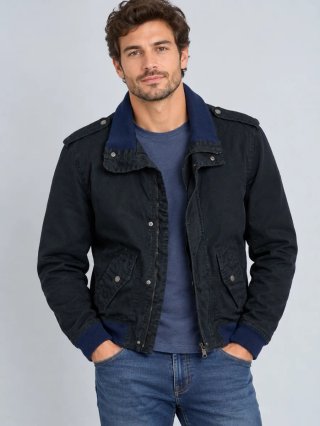 Chaqueta Casual Zara Man Azul Talla XL